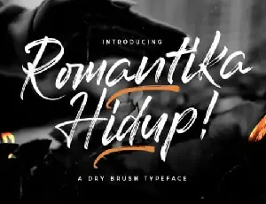 Romantika Hidup Brush font