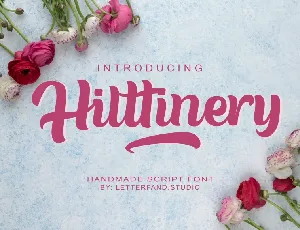 Hilttinery Script font