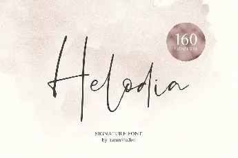 Helodia Signature font