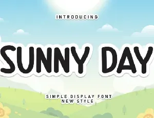Sunny Day Display Typeface font