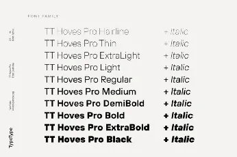 TT Hoves Pro Family font