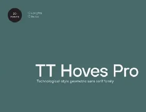 TT Hoves Pro Family font