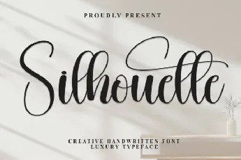 Silhoutte Calligraphy font