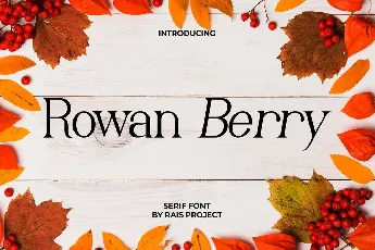 Rowan Berry font