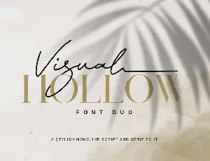 Visual Hollow Serif Duo font