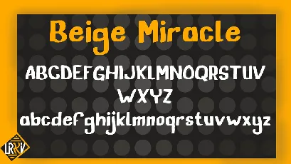 Beige Miracle font