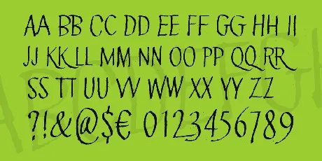 Green Queen font