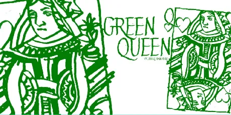 Green Queen font