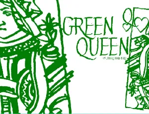 Green Queen font