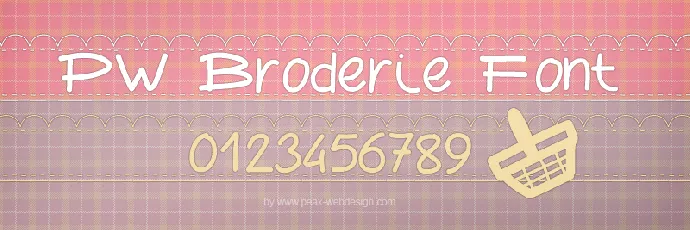 PWBroderie font