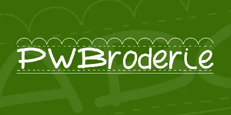 PWBroderie font