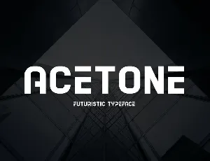 Acetone font