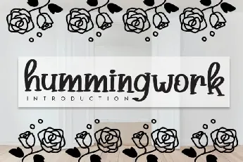 Hummingwork Script font