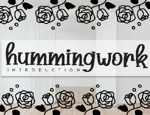 Hummingwork Script font