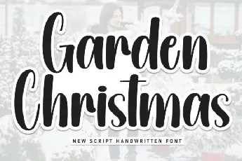 Garden Christmas Display font