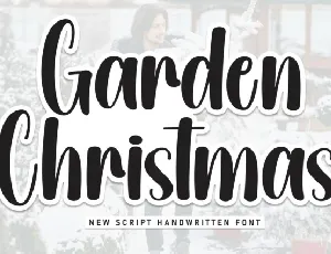 Garden Christmas Display font