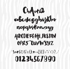 Chaotiq Modern Paint Brush Free font