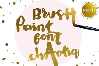 Chaotiq Modern Paint Brush Free font