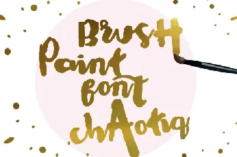 Chaotiq Modern Paint Brush Free font