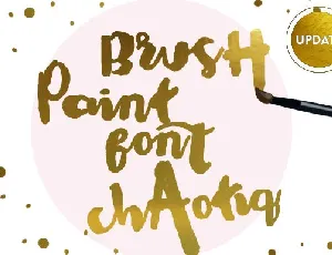 Chaotiq Modern Paint Brush Free font