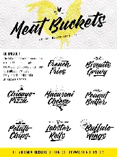 Meat Buckets Free font