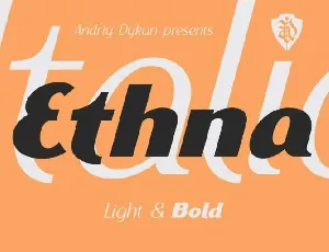 Ethna Typeface Free font