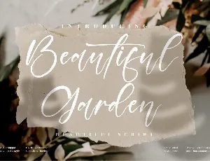 Beautiful Garden font
