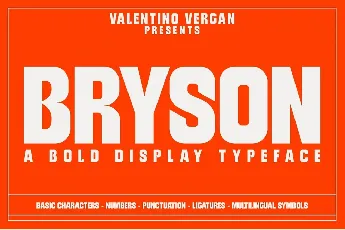 Bryson font