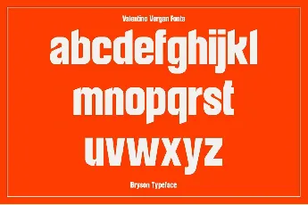 Bryson font