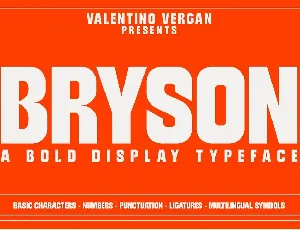 Bryson font