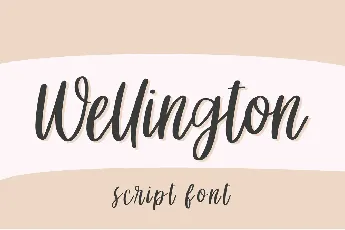 Wellington font