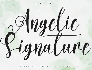 Angelic Signature font