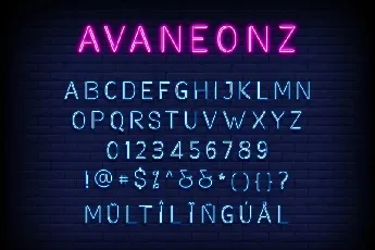 Avaneonz font