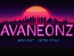 Avaneonz font