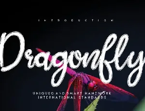 Dragonfly Brush font