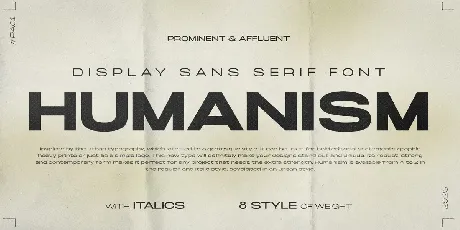 Humanism font