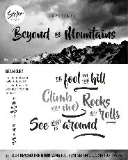 Beyond The Mountains Free font