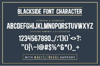 Blackside font