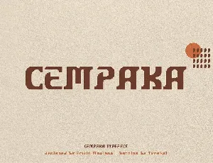 Cempaka font