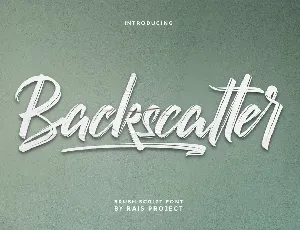 Backscatter Demo font