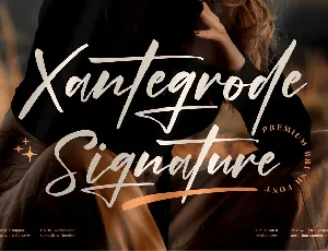 Xantegrode Signature font