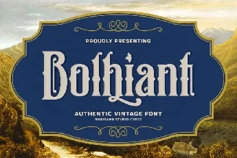 Bolhiant font