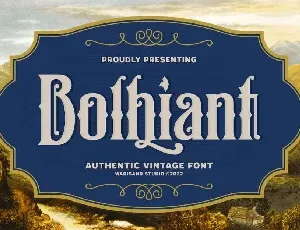 Bolhiant font