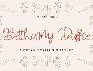 Betthamy Duffoe font