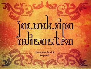 Jawadwipa Adisastra font