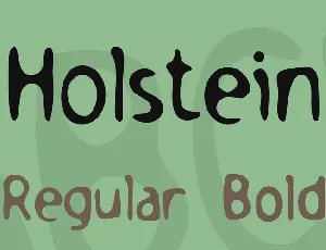 Holstein font