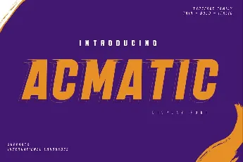 Acmatic font