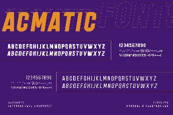 Acmatic font