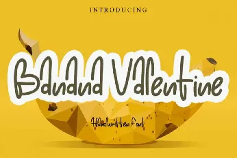 Banana Valentine Handwritten font