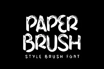 Paper Brush font